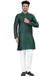 Mens Jaquard Kurta Pajama Set