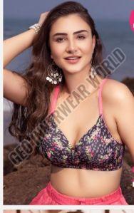 Cotton Ladies Printed Padded Bra, Technics : Machine Made