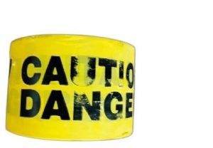 PVC Yellow Barricade Caution Tape For Industrial