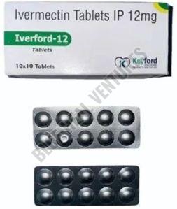 Iverford 12 Mg Tablet, Packaging Type : Box