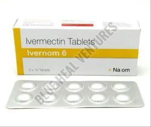 Ivernom 6mg Tablet, Packaging Type : Box