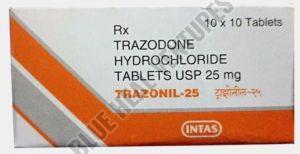 Trazonil 25 Mg Tablet, Packaging Type : Box