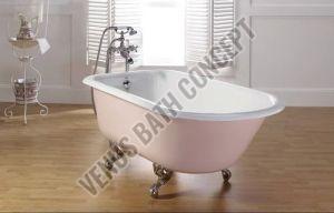 Plain Acrylic Clawfoot Bathtub, Shape : Oval