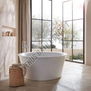 Plain Acrylic Free Standing Bath Tub, Color : White