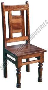 Polished Sheesham Wood Dining Chair For Hotel, Home