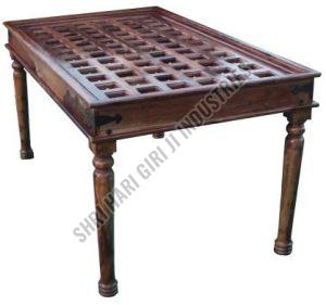 Polished Sheesham Wood Dining Table For Hotel, Home