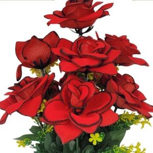 Plastic Artificial Rose Plant