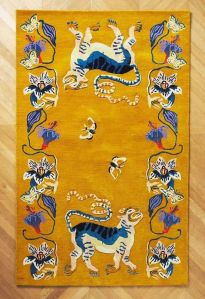 Tiger Design Hand Tufted Rug For Floor