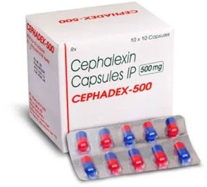 Cefalexin 500mg Capsule, Packaging Type : Strips