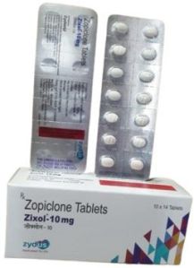 Zopiclone 10mg Tablet, Packaging Type : Strips