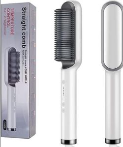 AceJoy Hair Straightener Brush, Color : Grey