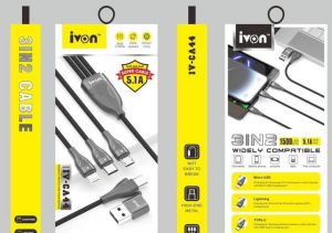 Ivon 3 In 2 USB Cable