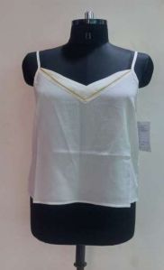 Cotton Plain Ladies Sleeveless Tops, Technics : Machine Made