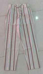 Cotton Ladies Striped Pajama, Technics : Machine Made