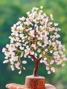 Natural Rose Quartz Tree