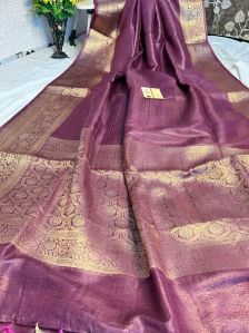 Ladies Printed Jacquard Saree