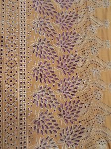 Cottan Borar Schiffli Embroidery Work