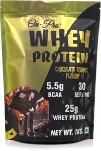 1kg Pouch Whey Protein Chocolate Brownie For Weight Gain