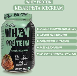 Whey Protein Kesar Pista Icecream Powder For Weight Gain