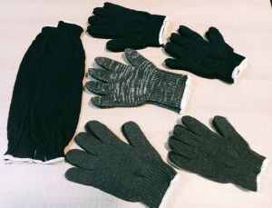 Plain Cotton Hand Gloves, Technics : Knitted