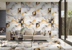 Bieon Lux Glossy Vitrified Tiles For Floor, Wall