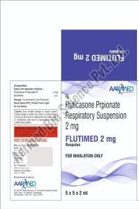 Flutimed 2mg Respules, Packaging Size : 5x5x2ml