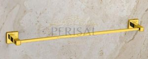 Perisal Polished Stainless Steel Mostera Gold Towel Rod For Bathroom