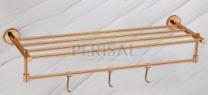 Prisma Rose Gold Towel Rack