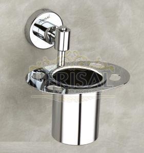 Perisal Plain Polished Stainless Steel Magnum Tumbler Holder For Bathroom