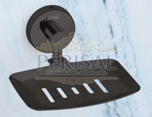 Prisma Black Single Soap Dish