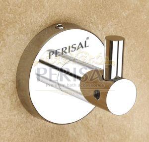 Perisal Polished Stainless Steel Prisma CP Robe Hook For Bathroom Fittings