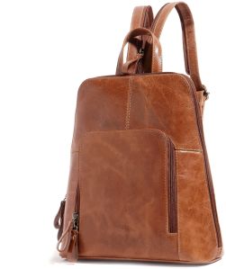 Ladies Tan Backpack Bag