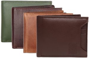 Mens Bi Fold Leather Wallet