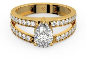 Bold and Double Radiant Lab Grown Diamond Ring