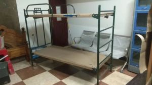 Sri Laxmi Mild Steel Hostel Cot, Color : Gray