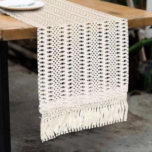 Macrame Table Runner, Color : Multicolor