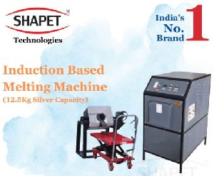 12.5kg Silver Melting Machine With Tilting Unit (induction Based)