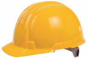 Plastic Safety Helmet, Color : Yellow, Gender : Unisex For Construction, Industrial