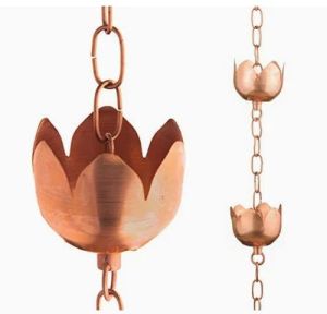 Marrgon Copper Rain Chains, Color : Brown