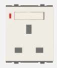 13a 3-pin Flat Integral Socket