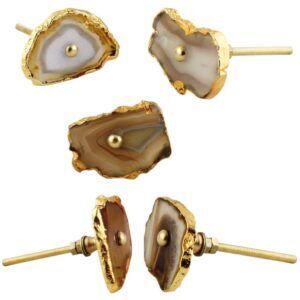 Brown Agate Stone Cabinet Knobs