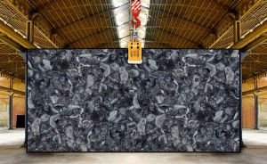 Crystal Black Agate Slab