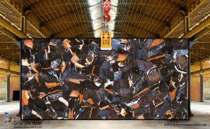 Lava Blue Jasper Slab