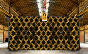 Tiger Eye Rope Pattern Black Jasper Slab