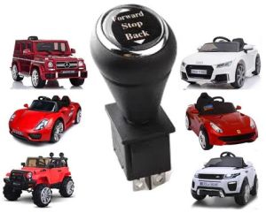 Children's Electric Powered Cars Forward Stop Backward Shift With Knob Switch