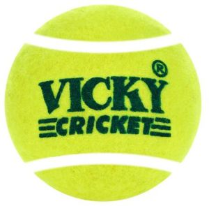 Vicky Cricket (pack Of 6)  Light Tennis Ball - Fluorescent Yellow