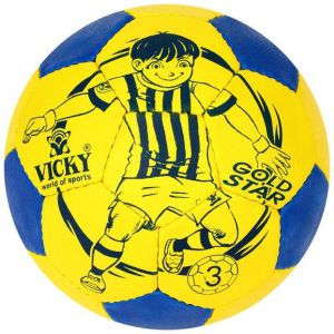 Vicky Gold Star SIZE-3  Football - Yellow-blue