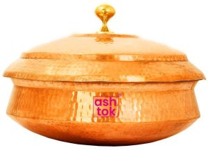 Copper Biryani Handi With Lid