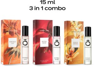 Upsilon Elegant Perfume (15ML) 3-in-1 Combo For Female