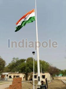 Steel National Flag Mast Pole, Color : White